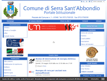 Tablet Screenshot of comune.serrasantabbondio.pu.it